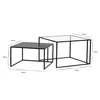 Miliboo - Ausziehbare Couchtische aus gehärtetem Glas und Produktbild-Vorschau 6