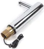 A chrome-finished faucet with an infrared sensor and a black power cord. Podgląd zdjęcia produktu