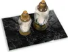 Unterlage für Kerzen Minimalistisch Glas Gummifüße - 80x52 Produktbild-Vorschau 1