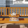 Outsunny Gartenbank 3-Sitzer, Sitzbank mit Tisch, Parkbank Produktbild-Vorschau 4
