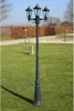 vidaXL Lanterna da giardino a 3 fuochi 215 cm verde Anteprima dell’immagine prodotto 2