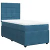 Design Boxspringbett mit Matratze Blau 80x200 cm Samt, Produktbild-Vorschau 3