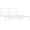Bettgestell mit Kopfteil Metall Weiß 135x190 cm , Produktbild-Vorschau 4