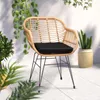 CASARIA® Gartenstühle 2er Set Polyrattan inkl. Auflage Produktbild-Vorschau 2