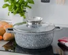 8dílná sada granitových pánví Sada nádobí s mramorovým Náhled obrázku produktu 8