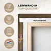 MuchoWow® - Leinwandbilder - Frau - Blumen - Farben, Produktbild-Vorschau 3