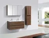 Doppelwaschtisch + Unterschrank 120 cm montiert Nussbaum Produktbild-Vorschau 4