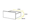 Cassettiera GABRIEL con 3 cassetti, antracite - ideale per Anteprima dell’immagine prodotto 4
