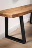 FineBuy Lavice 120 cm Masivní dřevo bez opěradla Acacia - Náhled obrázku produktu 5
