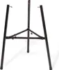 A black metal tripod stand against a white background. Produktbild-Vorschau