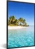 MuchoWow® MuchoWow® Gerahmtes Poster Meer - Insel - Palme Produktbild-Vorschau 1