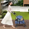 Chariot pour chiens pliable Chariot pour chats Fenêtre en Voir les images du produit 2