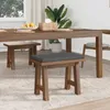vidaXL Bankkissen Stoff Dunkelgrau Tiefe 35 cm Produktbild-Vorschau 3