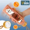 Vilde | Butelka na wodę szklana 600 ml - z etui silikonowym Podgląd zdjęcia produktu 8