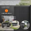 ECD Germany PVC rohož na ochranu soukromí 160x800 cm, Náhled obrázku produktu 5