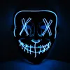 LED Maske Halloween für Erwachsene – leuchtende Horror Produktbild-Vorschau 1