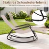 Fauteuil à bascule COSTWAY, transat, chaise longue, Voir les images du produit 5