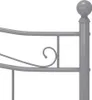 Letto in metallo grigio 140x200 cm Anteprima dell’immagine prodotto 5