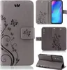 Handytasche für Huawei P30 Blumen Flip Cover Buchhülle mit Produktbild-Vorschau 1