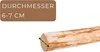 Lot de 6 Piquets en Bois de Noisetier 180 cm Pointus Ø6-7 Voir les images du produit 2