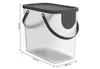 ROTHO Úložný koš Albula 25l 40x23,5x34cm průhledné víko Náhled obrázku produktu 2