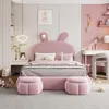MODFU letto per bambini imbottito 140×200 cm con luce LED Anteprima dell’immagine prodotto 3
