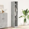 vidaXL Armadio grigio cemento 30x50x200 cm materiale a base Anteprima dell’immagine prodotto 1