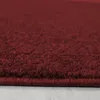 Ata tappeto pelo corto rotonda Ø 120cm rosso Anteprima dell’immagine prodotto 2