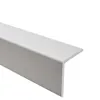 A close-up, studio shot of a light gray L-shaped corner profile, likely made of PVC, against a white background. Anteprima dell’immagine prodotto