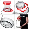 KADAX Jar Glasbehälter 8L mit Deckel und Griff zum Einlegen Produktbild-Vorschau 3