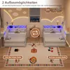 INONEFT Gestoffeerd slaapbank, 140x200 cm, tweepersoonsbed Productafbeelding-voorbeeld 7