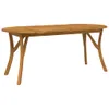 vidaXL Table de jardin 200x90x75 cm bois massif acacia Voir les images du produit 1