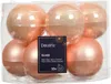 Christbaumkugeln Peach Pearl 5 x glänzend & 5 x matt Ø 6 cm Produktbild-Vorschau 3