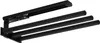 A black towel rack with three extending bars is shown against a white background. Produktbild-Vorschau