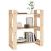 vidaXL Bücherregal/Raumteiler 80x35x91 cm Massivholz Kiefer Produktbild-Vorschau 5