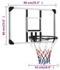 vidaXL Panier de basket transparent 90x60x2,5 cm Voir les images du produit 8