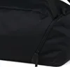 Close-up of a black duffel bag, focusing on a zippered pocket. Náhled obrázku produktu
