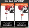 Comparison of single cable lifting and double cable lifting configurations for an electric hoist. Náhľad obrázku produktu