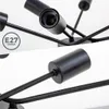 Deckenlampe Ø55 cm - E27 Fassung, 6-flammig, retro, schwarz Produktbild-Vorschau 5