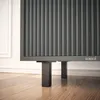 4er Set sossai Aluminium Möbelfüße 150mm in Schwarz Produktbild-Vorschau 2