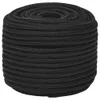 vidaXL Corde de bateau noir 12 mm 50 m Polypropylène - Voir les images du produit 9