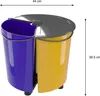 EcoBinSpin Poubelle pour tri sélectif avec couvercle Voir les images du produit 3