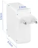 A white Apple Macbook Pro charger with dimensions indicated. Produktbild-Vorschau