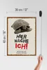 Holzschild Hinweis Schildkröte hier wache ich eigene Produktbild-Vorschau 5