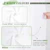 Huwelijks Draperingsstof 2 Paneelen 73 x 610cm Wit Chiffon Productafbeelding-voorbeeld 4