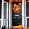 Outsunny Halloween-decoratie: Hangende pompoenkrans met Productafbeelding-voorbeeld 6