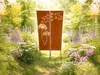 Sichtschutz-Tafeln Edelrost, 2-teilig Gartendekoration aus Produktbild-Vorschau 2