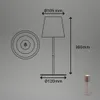 Lampada da tavolo Briloner a batteria, touch, regolabile in Anteprima dell’immagine prodotto 7