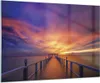 Bilder auf glas - Einteilig - Himmel die Farben Pier - Produktbild-Vorschau 1