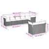 Modulares Garten-Sofaset, 8-teilig, mit Stauraum, PE-Rattan Produktbild-Vorschau 3